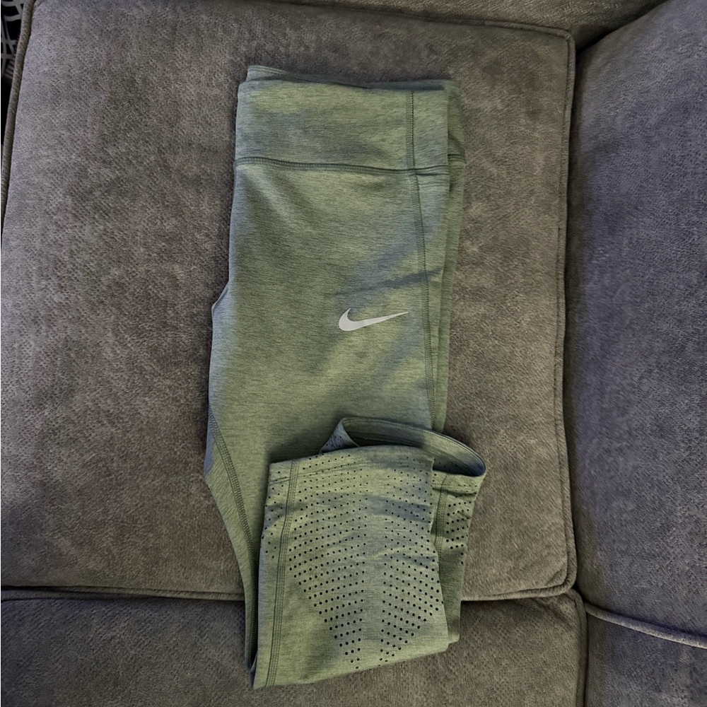 Nike Light Green Capri length Leggings